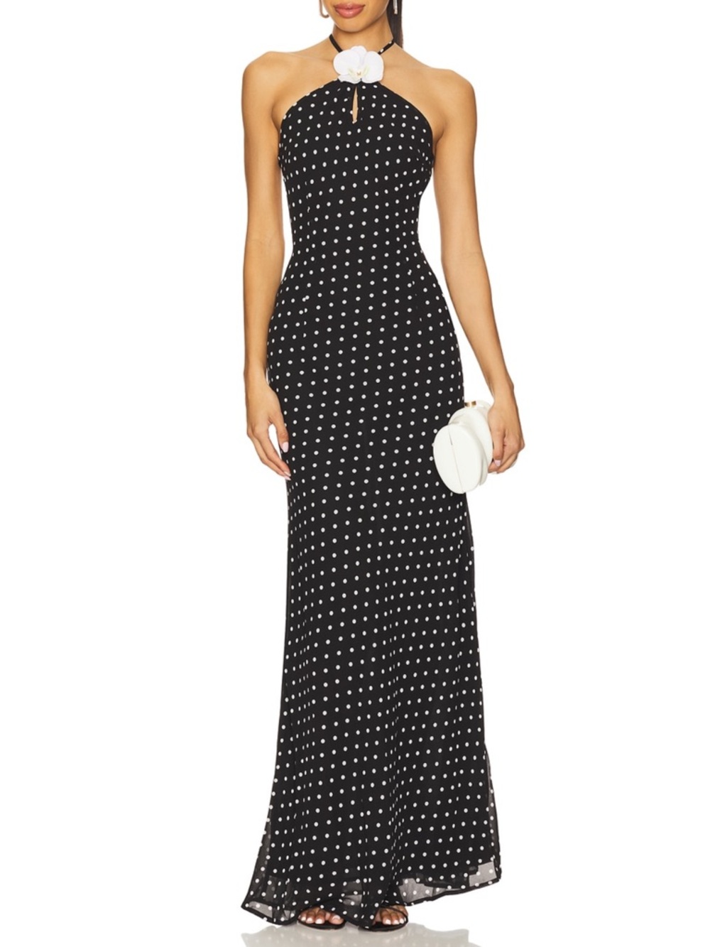 Runaway The Label, size M
Viella Maxi Dress in Black Polka